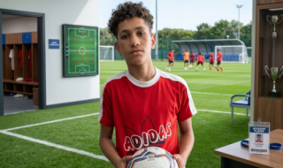 حازم رضا رياض لاعب نادي الجرف.. موهبة واعدة تطرق أبواب النجومية