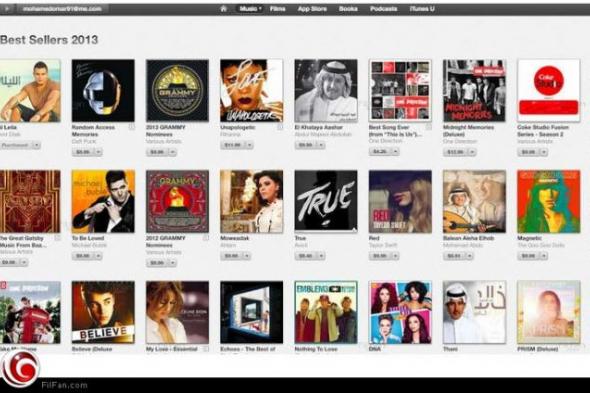 ألبوم "الليلة" لعمرو دياب الأكثر مبيعا على "ITunes مصر" في 2013