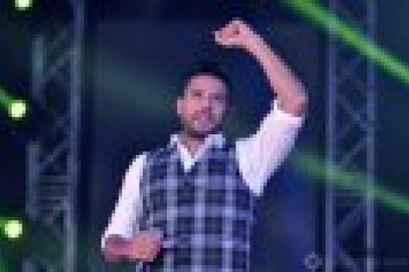 بالصور: حماقي يحتفل بمرور 10 أعوام على مشواره الفني بإستاد القاهرة