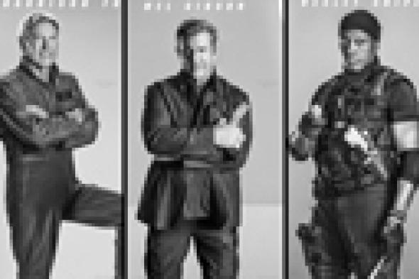 بالصور والفيديو: فورد وجيبسون وسنايبس ينضمون إلى عصبة The Expendables في جزئه الثالث