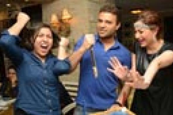 بالصور: "هزار" رامي صبري ومي كساب فى عيد ميلاد بسمة وهبة