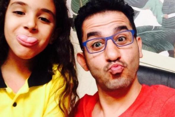 بالصورة: أحمد حلمي والطفلة نور عثمان من كواليس "قطن وفار"