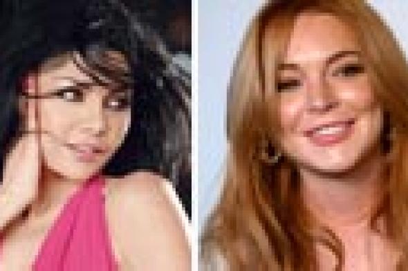 كيف أشادت لينزي لوهان بهيفاء وهبي على Twitter؟