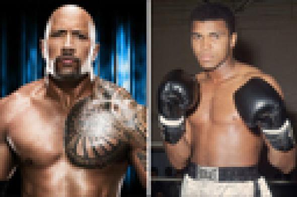 صورة: "ذا روك" فخور بتهنئة بطله محمد علي كلاي بعيد ميلاده