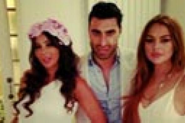 صورة: مي حريري تسبق هيفاء وهبي في مقابلة لينزي لوهان