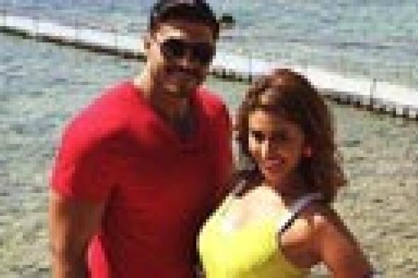 بالصور: مى سليم وخالد سليم في شرم الشيخ لتصوير "جبل الحلال"