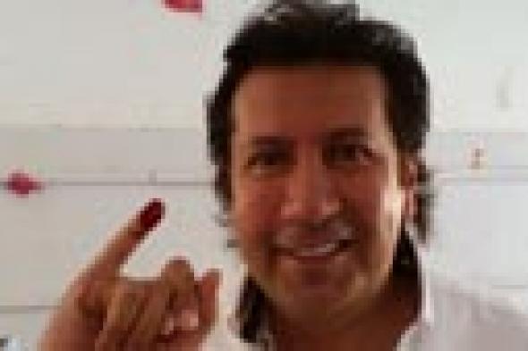 بالصور: هاني رمزي يشارك في اختيار رئيس مصر المقبل