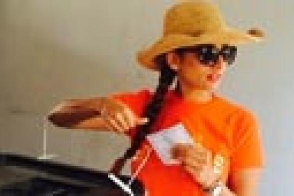 بالصور- زينة بعد التصويت: أنا عملت اللي عليا!