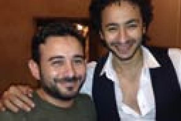 صور: حمادة هلال ينتهي من تسجيل أغنية فيلم "حماتي بتحبني"