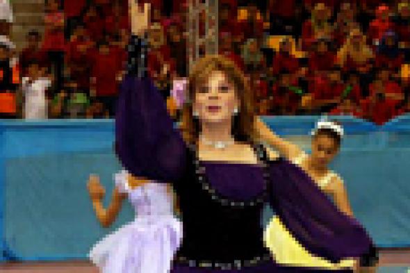 صورة: صفاء أبو السعود تستعيد الذكريات في ستاد القاهرة