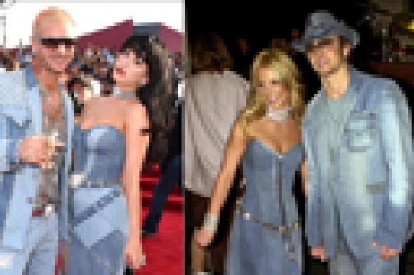 أيهما أفضل بالفستان الجينز.. بريتني سبيرز أم كاتي بيري؟