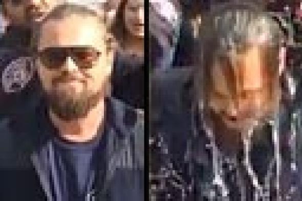 بالفيديو: ليوناردو دي كابريو ينفذ "تحدي الثلج" بإطلالة غريبة