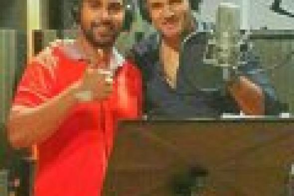 بالصور: محمد نور وآدم يسجلان أغنيات مسلسل "دوائر الحب"