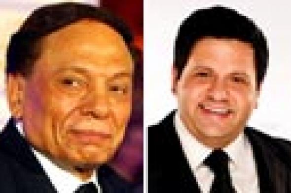 صورة- إدوارد يقلد عادل إمام في أول صورة "سيلفي" تجمعهما