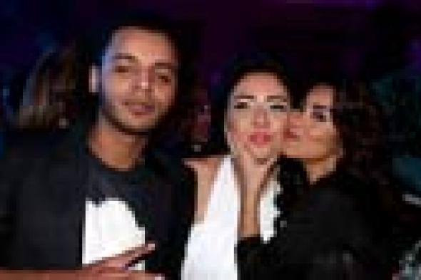 صورة- شيرين تهنئ مي كساب وأوكا في أول ظهور علني لهما بعد الخطوبة