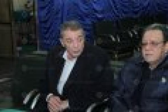 بالصور: محمود حميدة وفاروق الفيشاوي في عزاء يسري مصطفى