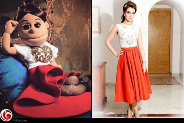 صورة- "أبلة فاهيتا" تتحدى نانسي عجرم بنفس الفستان.. من الأجمل؟