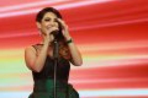 بالصور: ديانا حداد تتألق بالأخضر فى مهرجان صيف دبي 2015