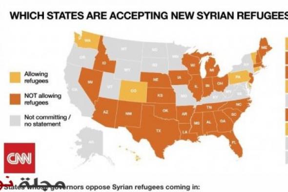 ما هي الولايات الأميركية الـ27 التي لن تستقبل لاجئين سوريين ؟