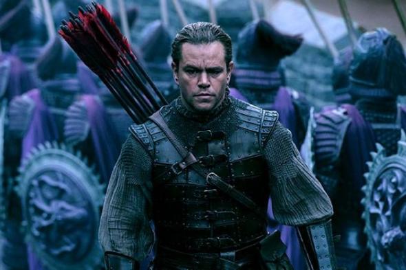 بالفيديو- مات ديمون يحارب التنانين في فيلم The Great Wall.. وانتقادات بسبب بشرته البيضاء