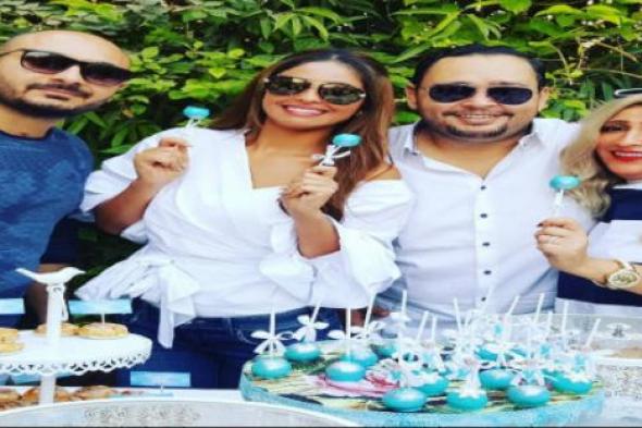 بالصور- مي سليم وأحمد رزق يحتفلان بعيد ميلاد أبنيهما في حفل مشترك.. وهؤلاء النجوم حضروا
