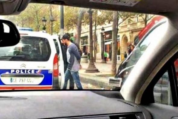 صورة- جمهور سعد لمجرد يتداول صورة للحظة القبض عليه في فرنسا
