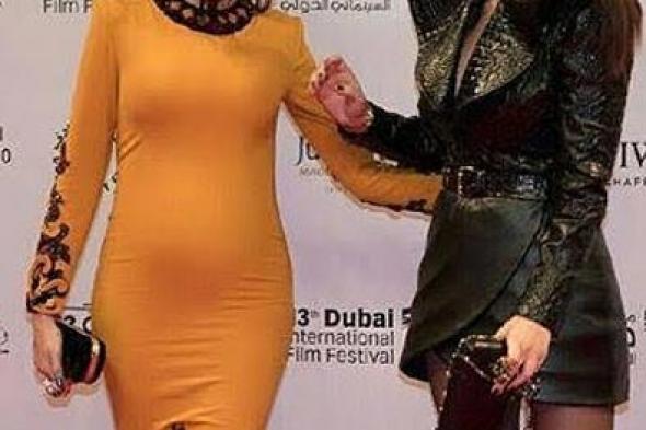 بالصور والفيديو- مهرجان دبي يكشف عن حمل مريم حسين وموقف محرج تتعرض له على السجادة الحمراء