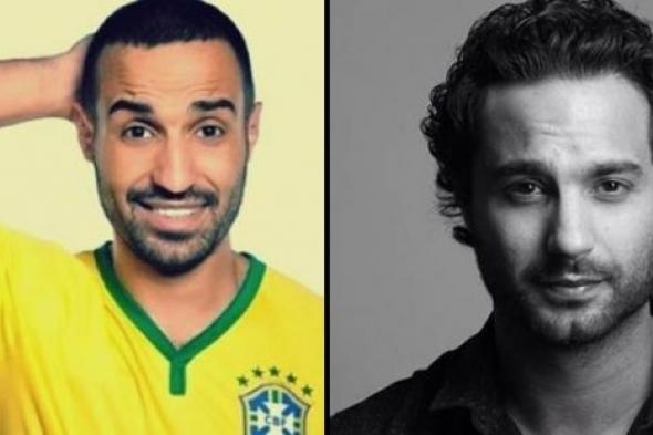 صورة- كريم وأحمد فهمي في طفولتهما