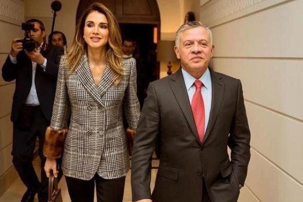 بصورة رومنسية وكلمات معبرّة احتفلت الملكة رانيا بعيد زوجها!