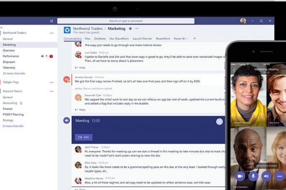 مايكروسوفت تتحدى سلاك بتقديم نسخة مجانية من خدمة الدردشة الجماعية Teams