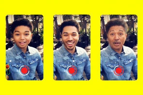 سناب شات تطلق (آلة الزمن) لتغيير العمر