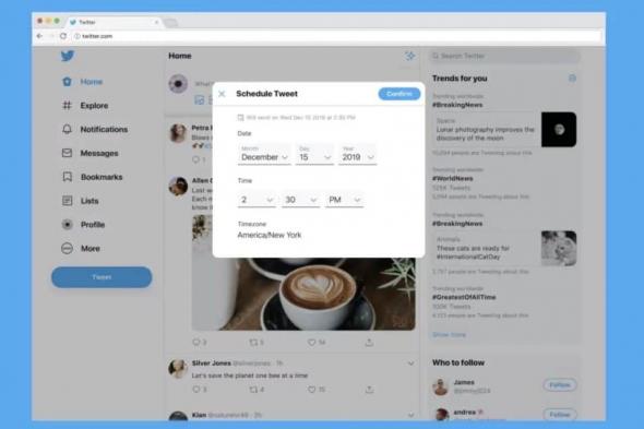 تويتر تدعم جدولة التغريدات عبر نسخة الويب