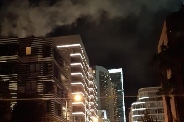 حريق في مبنى في وسط #بيروت (صورة)  via @Lebanon24
#lebanon24