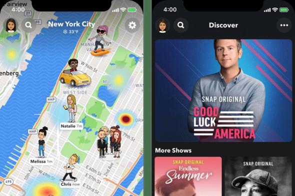 سناب شات يختبر إعادة تصميم رئيسية لتبسيط التنقل
